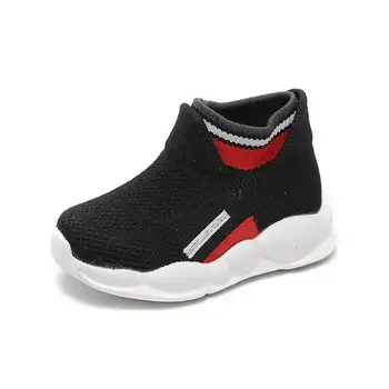 

New Baby Sneakers Children Girls Boys Color Stretch Run Sneakers Leisure Outdoors Casual Shoes Breathable Sport Shoes Boots