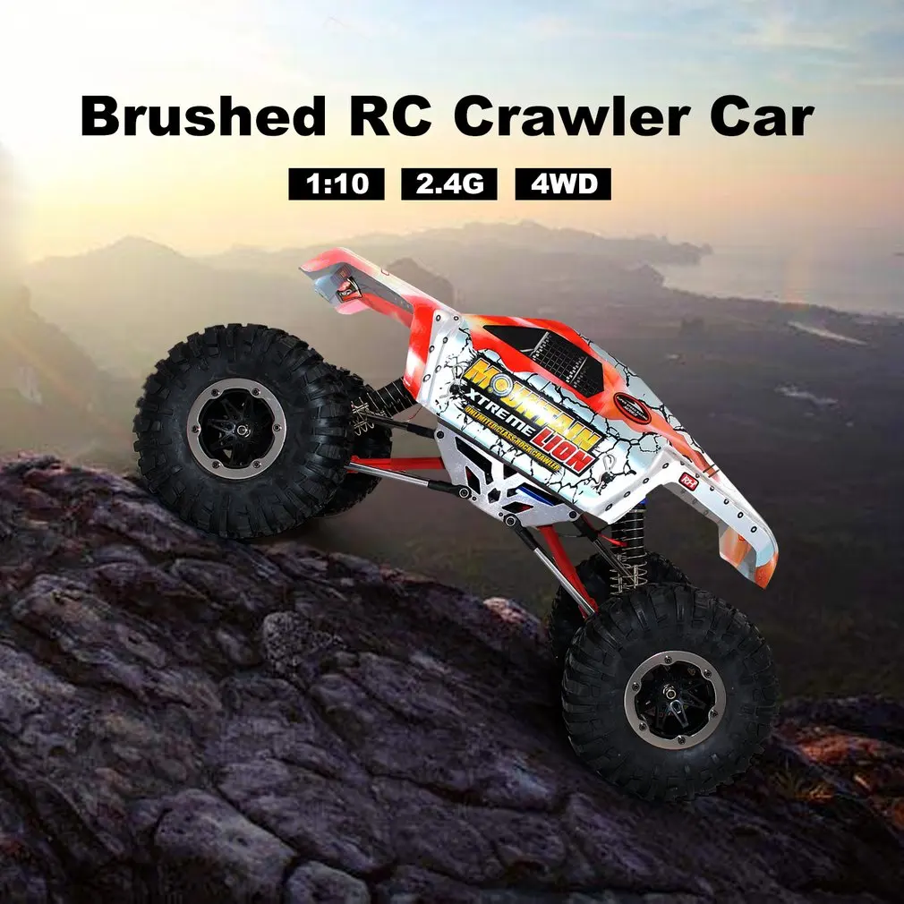 

1:10 1072-SJ 2.4G 4WD Brushed RC Crawler Car Remote Control Big Foot Off-road Vehicle Model RTR Toy For Kids Gift