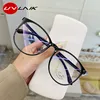 UVLAIK Transparent Computer Glasses Frame Women Men Anti Blue Light Round Eyewear Blocking Glasses Optical Spectacle Eyeglass ► Photo 2/6