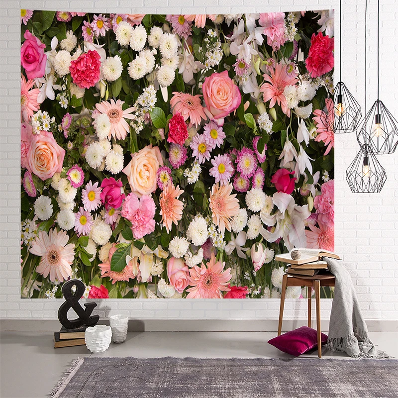 Гобелены с цветами 3D пляжное полотенце розы вишни настенные ковры йога коврик Домашний Декор гобелен