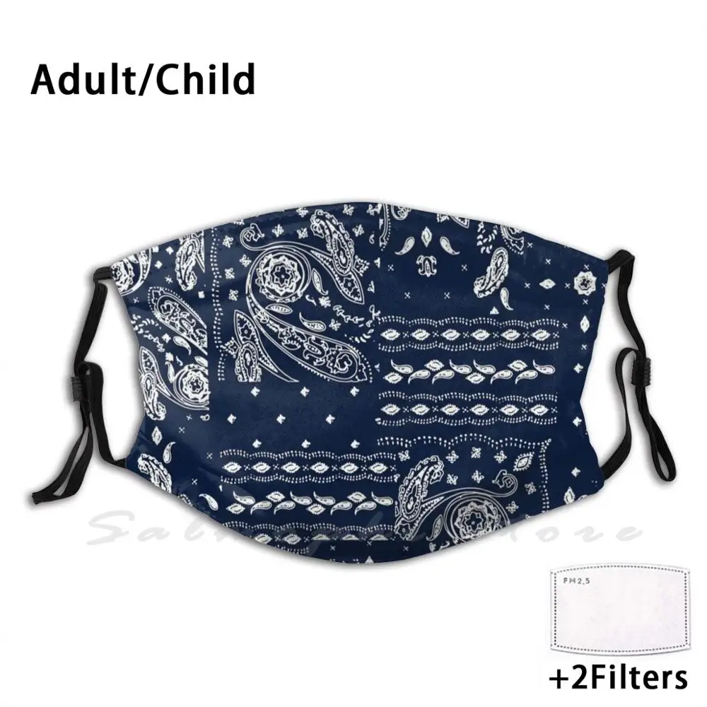

Paisley Bandana Facemask Funny Print Reusable Pm2.5 Filter Face Mask Bandana Facemask Paisleyfacemask