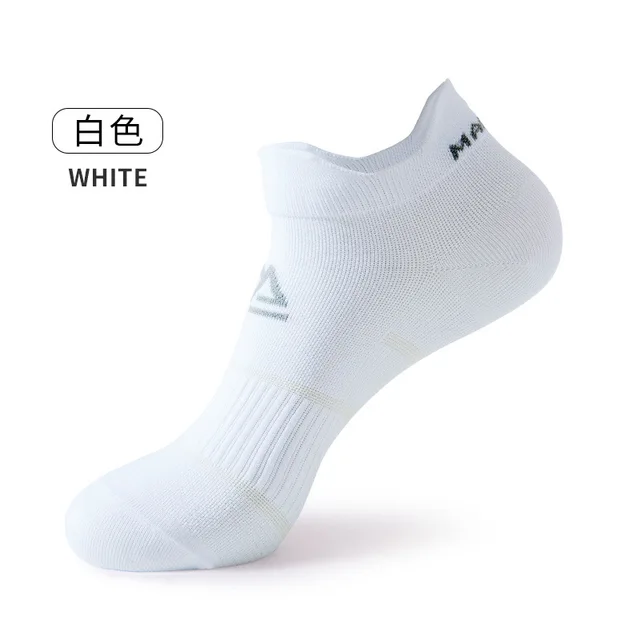 Nylon Sport Ankle Socks Women Men Outdoor Basketball Bike Running Football Breathable Bright Color No Show Travel Socks 2 Size white