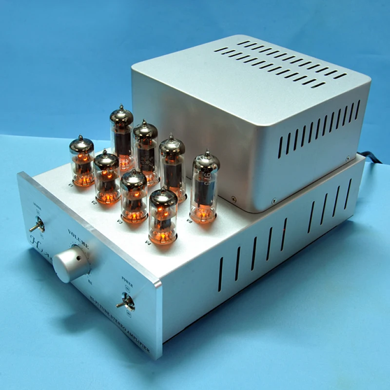 Ламповый усилитель, Huaji аудио ST-6P1PP выходная мощность 2*10 Вт Частотный диапазон 28 Гц-20 кГц двухтактный комбинированный усилитель