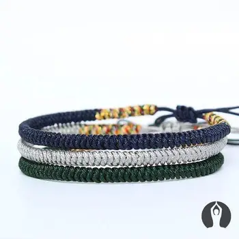 

Chinese Lucky Red String Bracelet Men Women Tibetan Prayer Handmade Rope thread Bracelet Adjustable Size