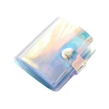 

1Pcs 36 Pockets Transparent Colorful Laser Photo Book Album For Fujifilm Instax Cards Holders Mini 3 Inch Photos Album