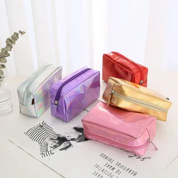 

Holographic Laser Make Up Bag For Girls Super Shiny Coin Purses Women Wallet
