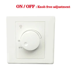 Light Dimmer Switch 0-630W Adjustable Brightness Controller Lamp Light Luminosity Wall Switch Panel AC110-240V