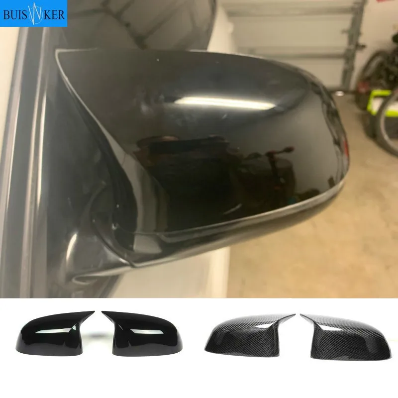 

ONE PAIR Rearview mirror cover For bmw X3 F25 G01 X4 F26 G02 X5 E70 F15 G05 X6 E71 F16 G06 ABS Mirror caps Replace the original