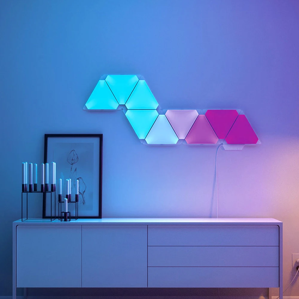 Original Xiaomi Nanoleaf Full Color Smart Odd Light Board Work with Mijia for Apple Homekit Google Home Custom Setting 4pcs/1box
