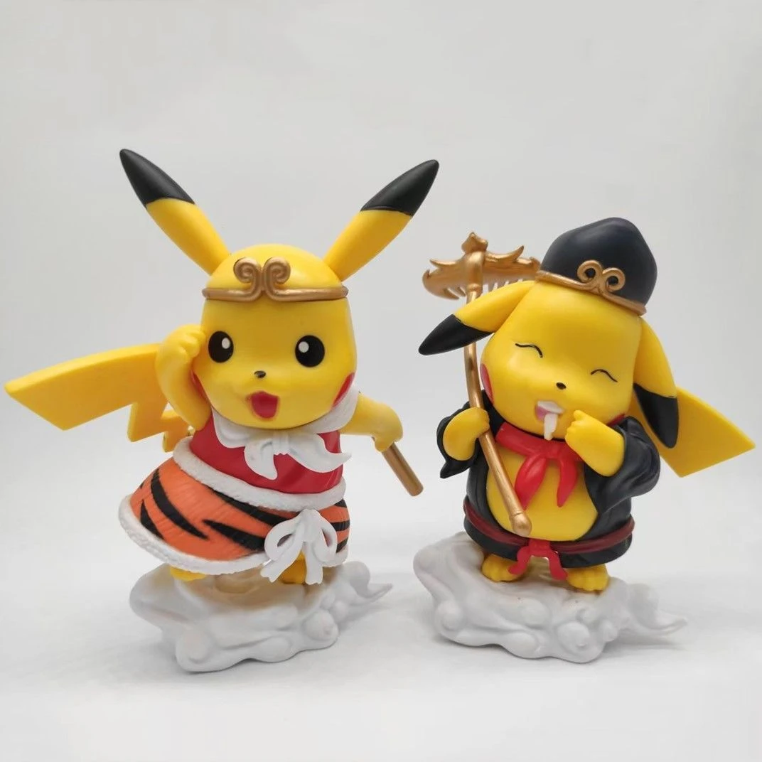 Pokemon Anime Figure Kawaii Pikachu Cosplay Chinese Classics Journey To The  West Monkey King Model Collection Toys For Children| | - AliExpress