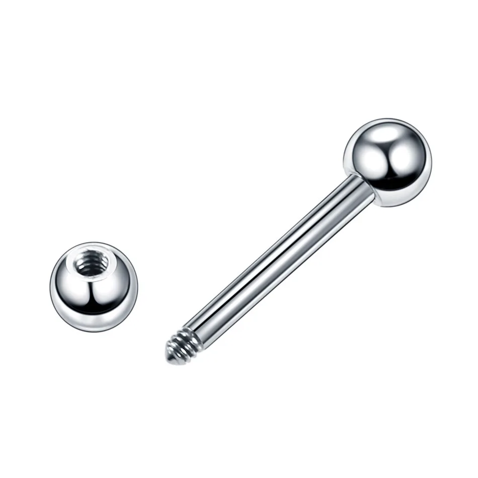 Piercing Jewelry 8/60PCS Stainless Steel Tongue Belly Piercing Lot Nose Eyebrow Piercing Bulk Nipple Labret Tragus Kit Captive Bead Ring