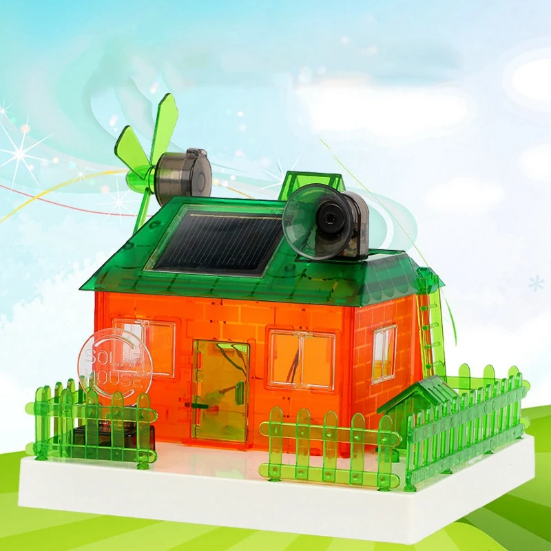 

Diy Education Assembled Miniature Solar Music House Energy Experiments Building Model Kit for Kids Science Toys