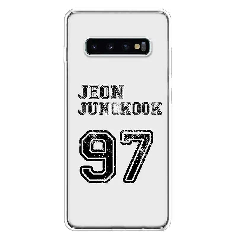 Jungkook Kpop крышка чехол для телефона для samsung Galaxy S10+ Note 10 9 8 S9 S8 J4 J6 J8 плюс S7 S6 корпус под плетенную сумку - Цвет: TW034-10