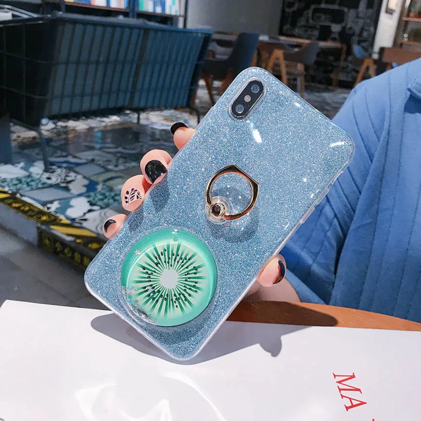 DIY чехол с сияющими блестками для huawei P20 Lite P30 Pro P8 Lite P9 Lite Mini P10 Plus P Smart Plus Z чехол P20 Lite чехол-подставка - Цвет: lan