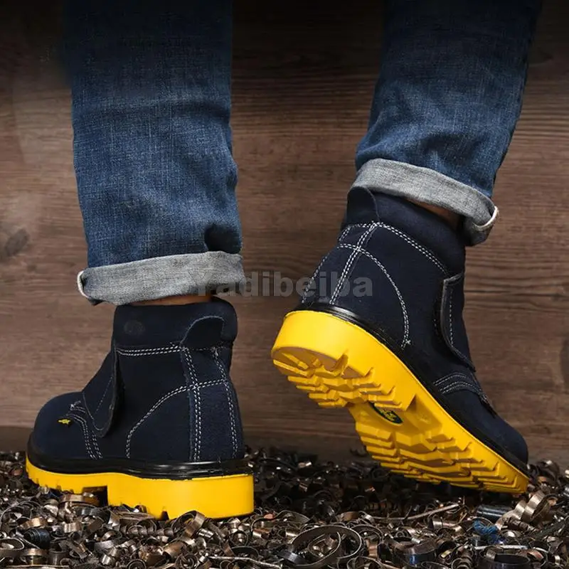 New Anti Smash Stab Safety Shoes Outdoor Protective Men's Boots Indestructible Work Boots Welding Shoes Safety Men