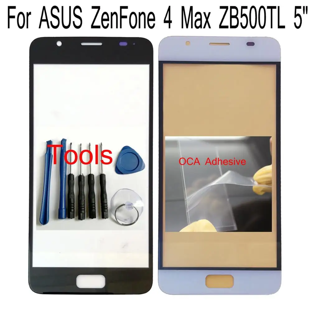 Shyueda + OCA для ASUS ZenFone 4 Max ZB500TL 5 дюймов OEM внешнее Переднее стекло замены|Сенсорные