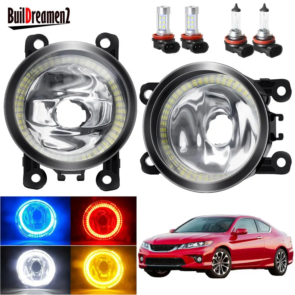 Angel Eye Fog Light For Honda Accord 2008-2015 Car H11 Front Bumper Assembly Halo Ring Daytime Running Lamp 12V | Автомобили и
