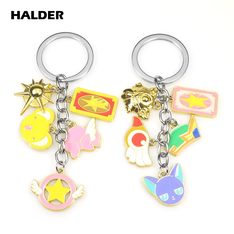 Halder Card Captor Sakura Cardcaptor Sakura Tomoyo Kinomoto Daidouji цепочка для ключей из металлического сплава Daidouji Tomoyo аксессуары цепочки для ключей