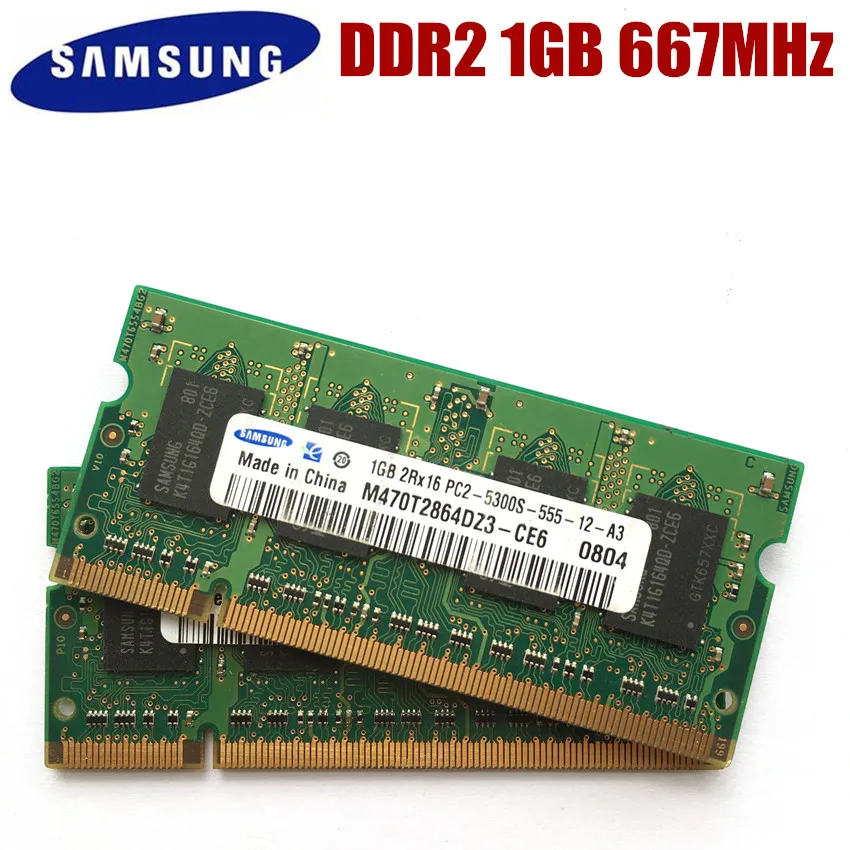 Модуль памяти для ноутбука SAMSUNG DDR2 ОЗУ 2 Гб 1 ГБ PC2 5300S 6400S 2G 1G 667 800 МГц|Оперативная