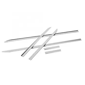 

ABS Silver Color Car Side Door Body Panel Moulding Trim Fits for Toyota HiAce 2019 Chromium Styling Car Cover