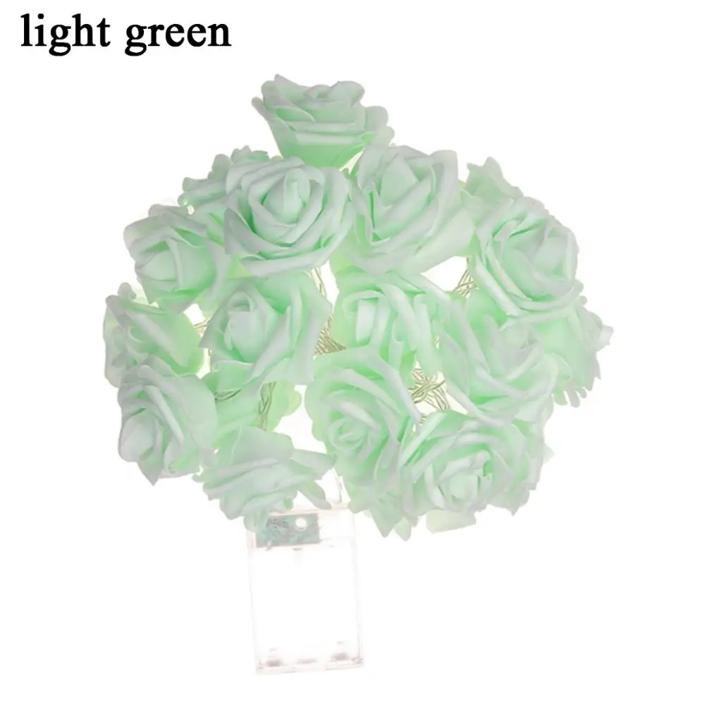 Battery Operated LED Rose Flower Christmas Holiday String Lights For Valentine Wedding Decoration 10/20 Lamp | Освещение