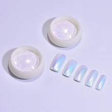 Beautybigbang 0,3 г блестящая пудра для ногтей в виде русалки, блестящая жемчужная оболочка, блестящая Красивая Лазерная пудра для украшения ногтей