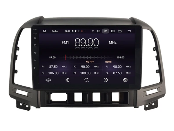 Новое поступление Android 10 Автомобильный gps для HYUNDAI santa fe 2006-2012 автомобильный Радио автомобильный мультимедийный 1080P магнитофон bluetooth навигация
