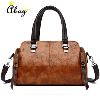 

Top-handle Bag Women Crossbody Bag Shoulder Bag Lady Simple Style Bag Fashion Women Handbags PU Leather Totes Bag