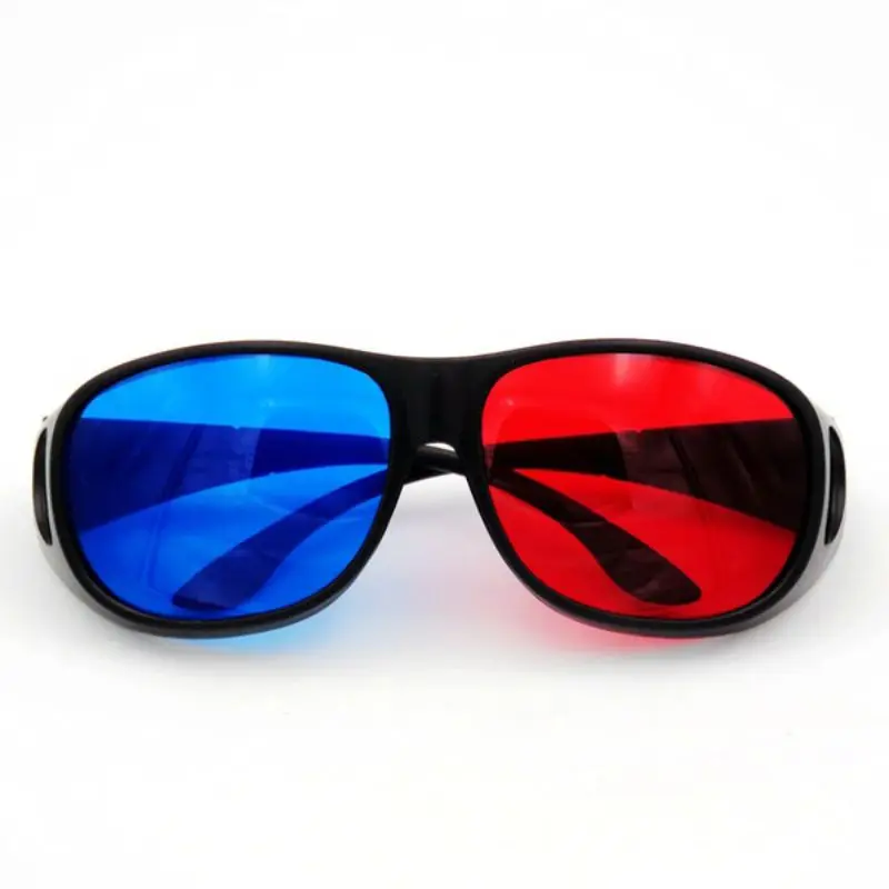 Blue Red Frame Home 3D Glasses For Dimensional Anaglyph Movie Game DVD Myopia Non-myopia Available