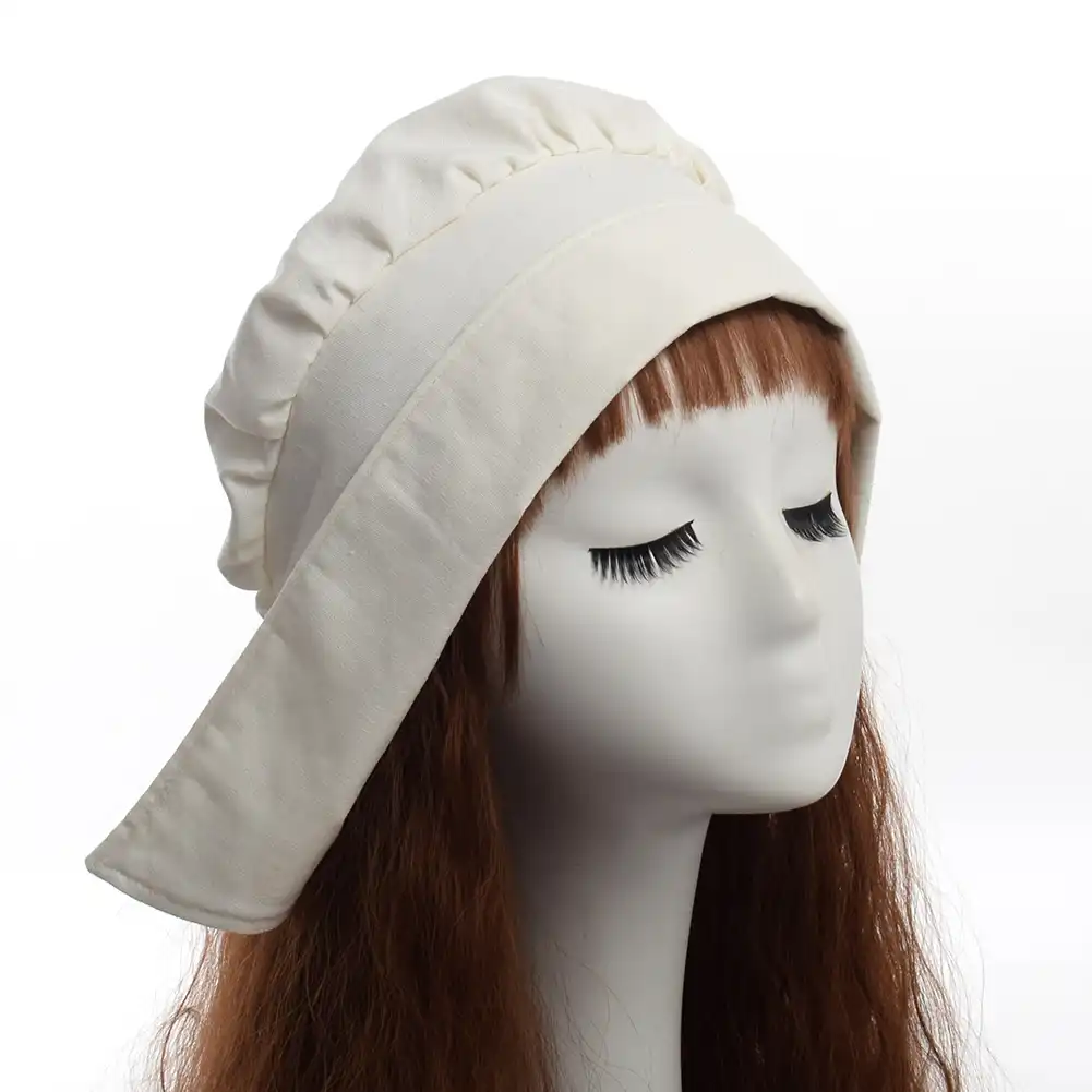 ビクトリア朝コスプレ白ボンネットメイド帽子中世ヴィンテージ子供女の子ヘッド磨耗 Women S Skullies Beanies Aliexpress