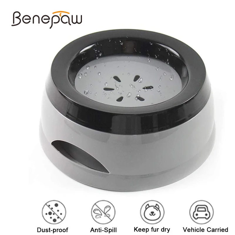 

Портативная Съемная поилка для питомцев Benepaw Safe, дорожная собачья миска, с защитой от брызг, нескользящая, легко чистится