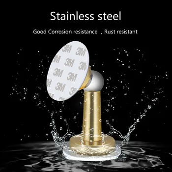 

Magnetic Door Stop Stainless Steel Door Stopper, Door Holder Doorstop, 3M Double-Sided Adhesive Tape No Need to Drill