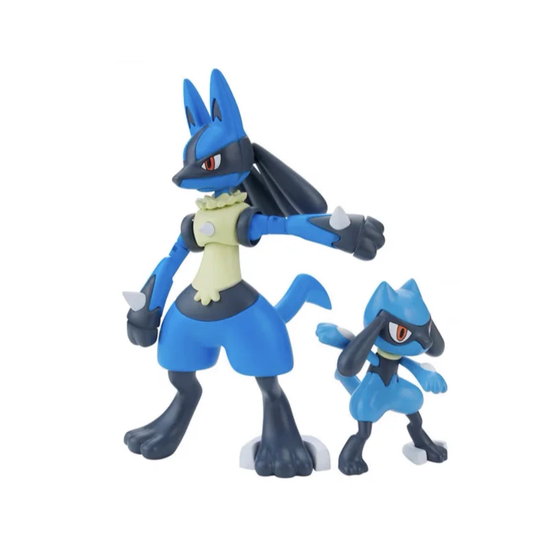 

Красивые фигурки покемона, Lucario Kawaii Riolu, собранные модели игрушек, не нужны инструменты, простой, хорошо воспроизводимый аниме, детский подарок