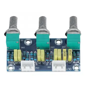 

Amplificador Audio 3 Channels Pre-Amplifier Module Toning Board For Audio Xh2.54 3P Socket Power Subwoofer Amplifier HOT