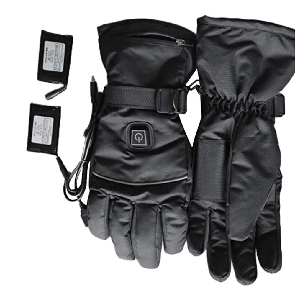 

1 Pair Motorcycle Electric Heating Gloves Riding Thermal Heated Gloves Five-Finger Winter Hand Warmer Ski Gloves For Men Women