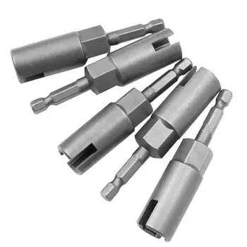 

Screw Socket Hexagonal Shank Sleeve Galvanized Mirror Rust and Stain Resistance 1/4 Handle Butterfly Driven Socket Wrench