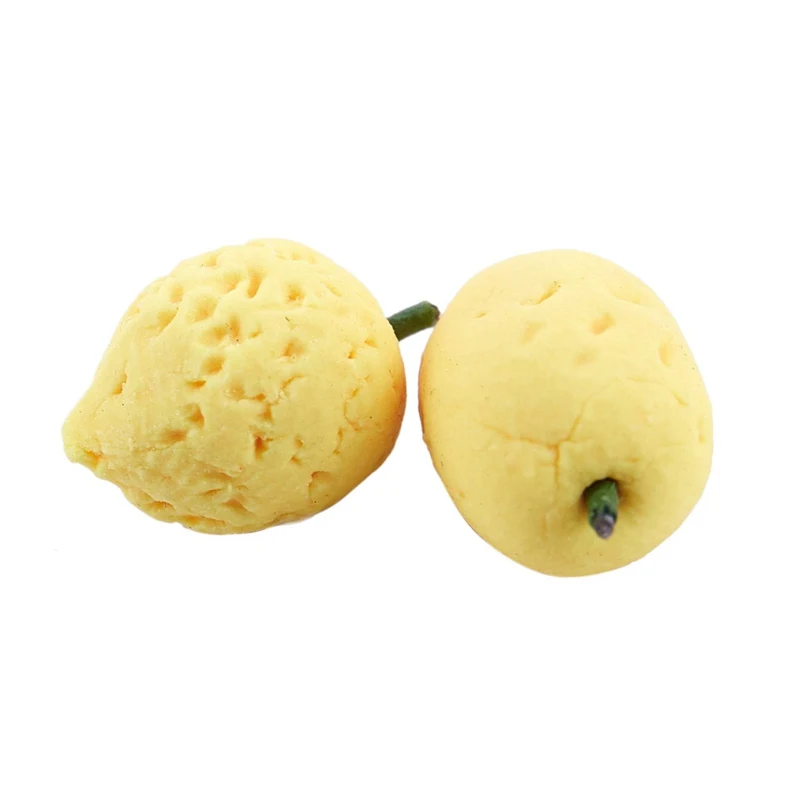 Hot-10pcs кукольный домик Миниатюрная модель Имитация Поддельные фрукты кухонный Декор подарок 1/12 лимон