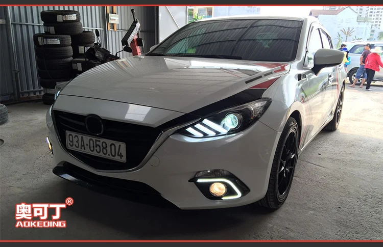 Фара для автомобиля Mazda 3 Axela- головной светильник s противотуманный светильник s дневной ходовой светильник DRL H7 светодиодный Биксеноновая лампа автомобильные аксессуары