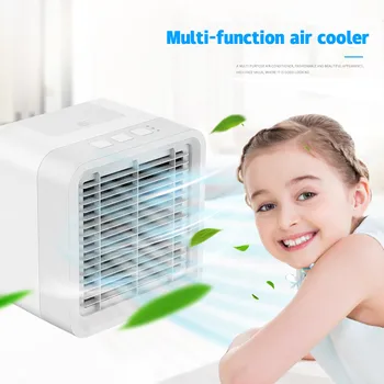 

Portable Mini Air Conditioner Air Cooler Multi-function Table Air Conditioning Fan Aromatherapy Home Refrigerator Cooler#g40