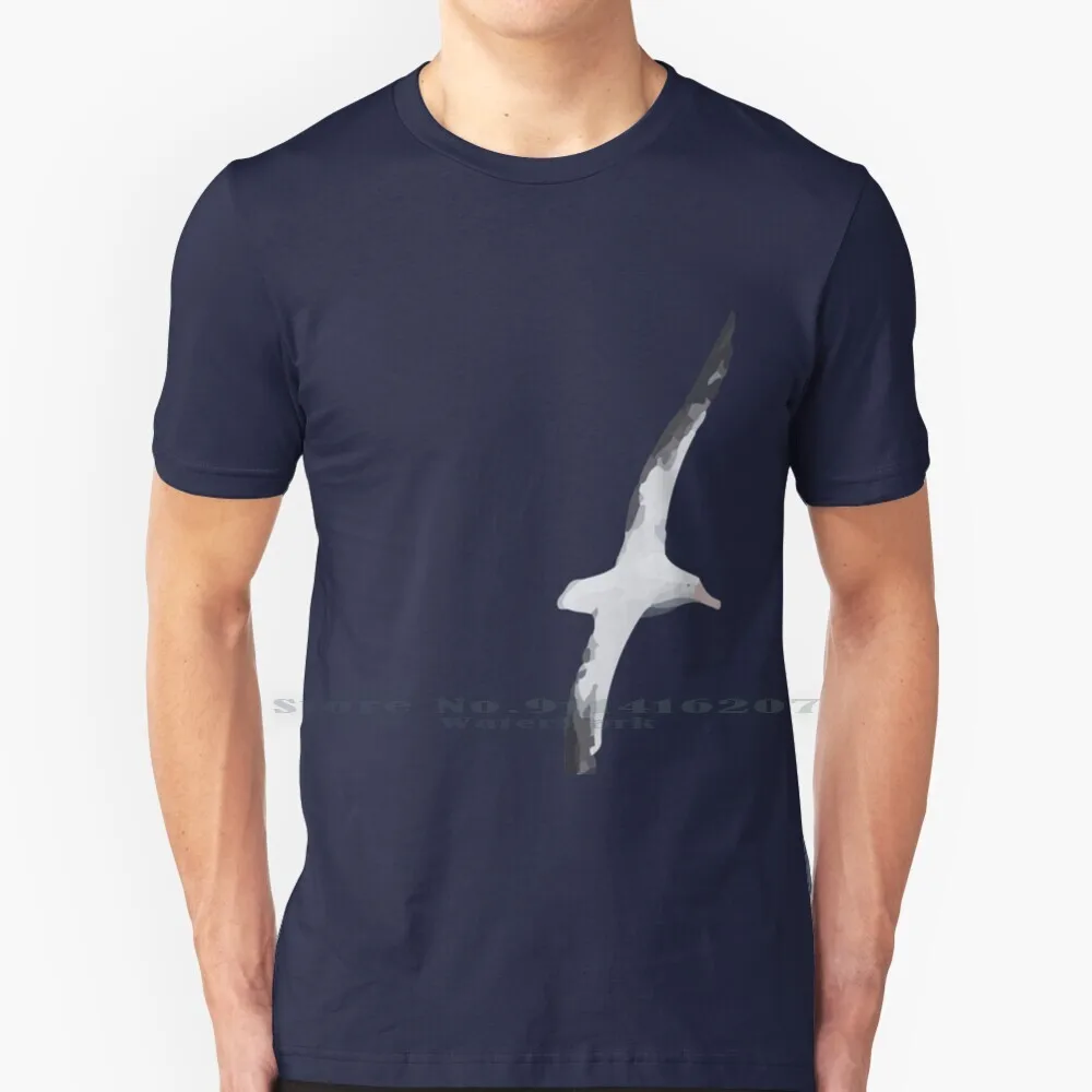 Maglietta Con Stampa Albatross In Aumento 100% Puro Cotone Royal Albatross Wanding Albatross Antartico Isole Delle Fate Oceano Meridionale