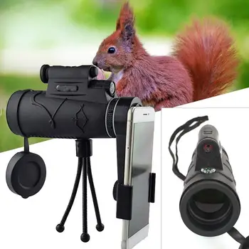 

Viewing Glasses Illumination Mountaineering Outdoors Phone Camera HD Telescope Monocular Telescope Portable Practical 60mm