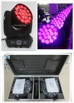 

E-8lights+fly case RGBW color mixing 19*10w 4 in1 led wash moving head zoom stage dj light