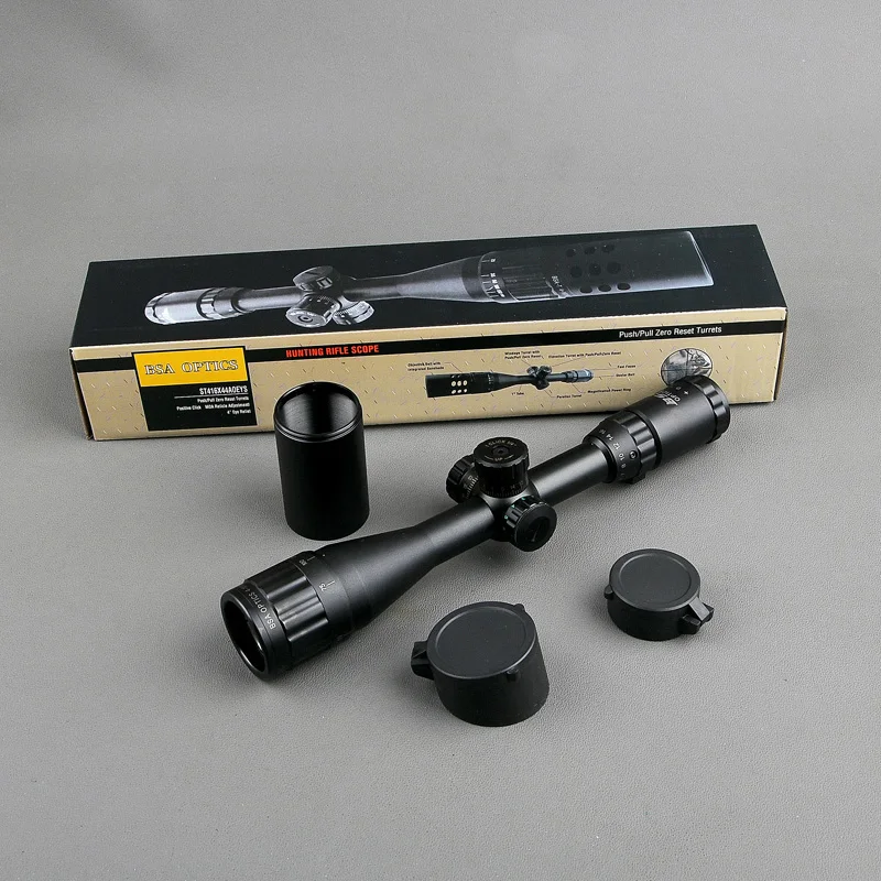 BSA OPTICS ST Tactical Optic Rifle Air Sight Illuminated Riflescope 4-16x44