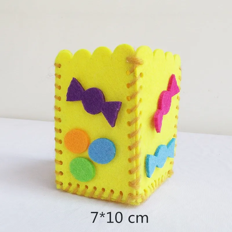  1 Set/bag Creative Felt Crafts Teaching Supplies DIY Handwork Props Kindergarten Teach Toys for Kid - 4000236204905