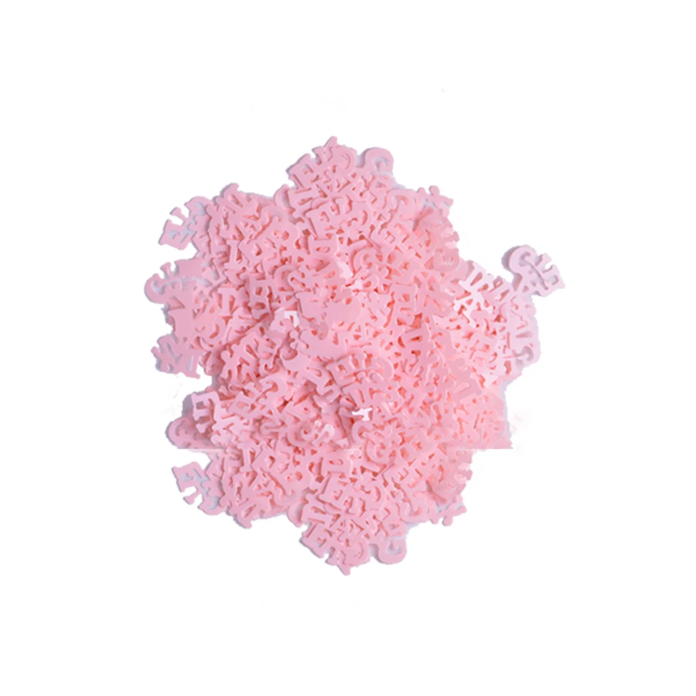 Pink 1 сумка девочка/мальчик в форме блёстки Baby Shower крещение Дети День рождения стол разброс Confettis надувной бассейн аксессуары - Цвет: Pink