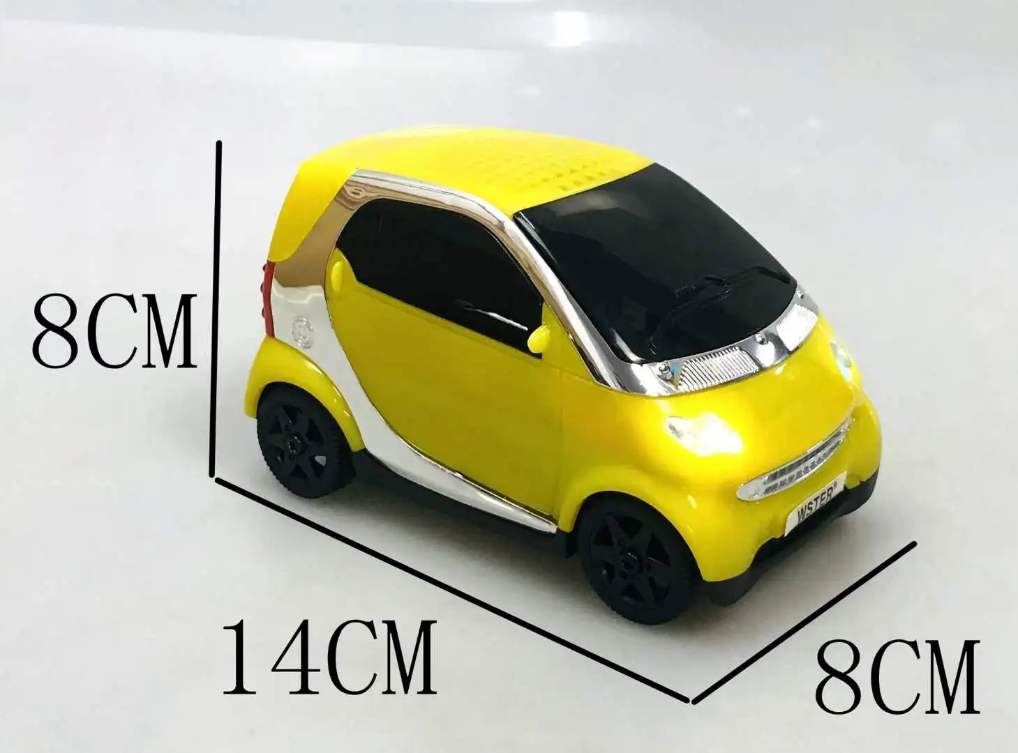 EONKO-Altavoz Bluetooth con forma de coche, WS-233 con TF, USB, FM, AUX, manos libres, luz LED