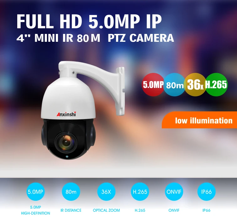 5.0MP IP PTZ камера с автоматическим отслеживанием PTZ 36X зум звездный свет скорость купольная камера обнаружения движения P2P CCTV камера безопасности IP Onvif