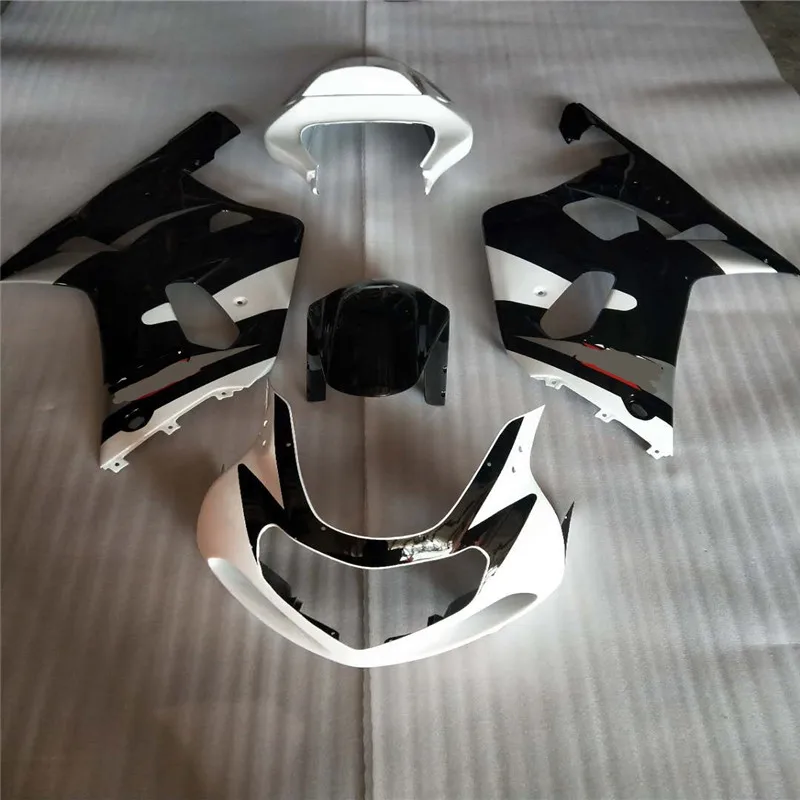 Обтекатель Наборы GSX-R 750 600 2001-2003 K1 мотоцикл обтекатель GSX-R 750 600 01 02 03 тела Наборы GSXR 750 02 03 черный/белый