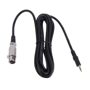 

3 Pin Female to Right Angle 1/8 XLR3F to Right-angle 3.5 mm TRS for DV camera/ microphone mic Stereo Jack Mic Cord Cable