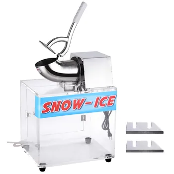 

250W Commercial Ice Shaver Crusher Machine Snow Cone Maker with Case 2500r/m 440lbs